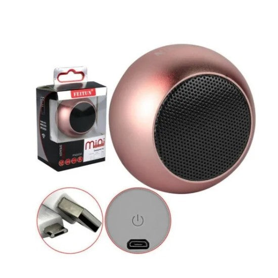 Caixinha de Som Bluetooth TWS Metal Mini Speaker Amplificada